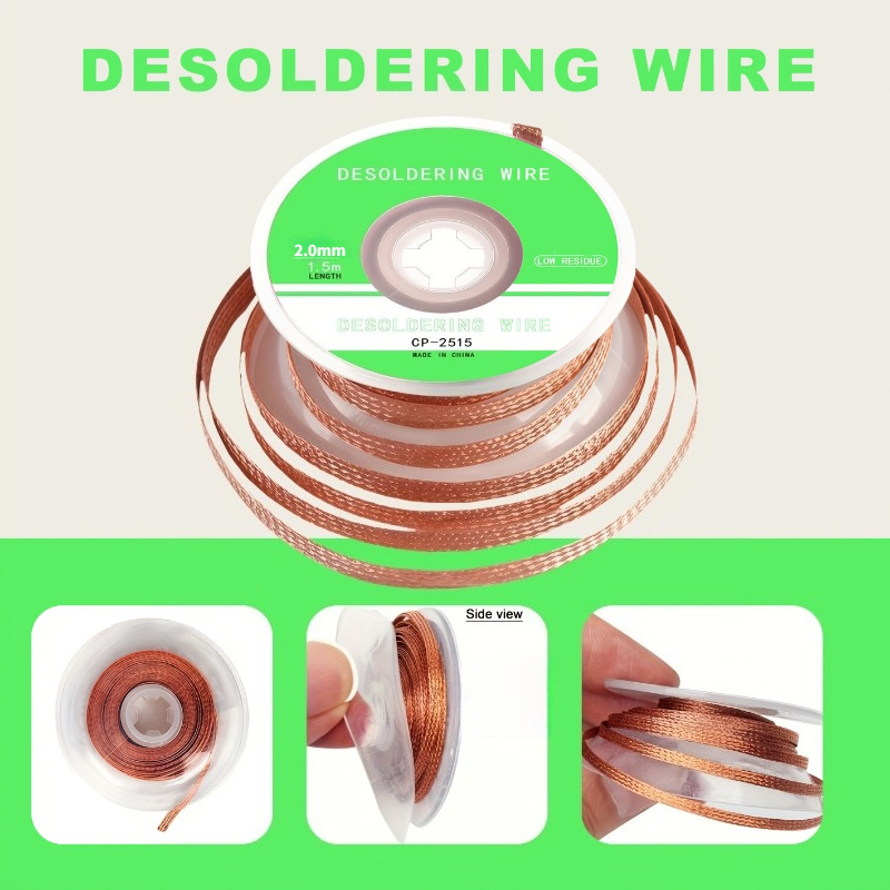 Solder Wick Braid - Fita de Dessoldagem Sem Limpeza, Rolo