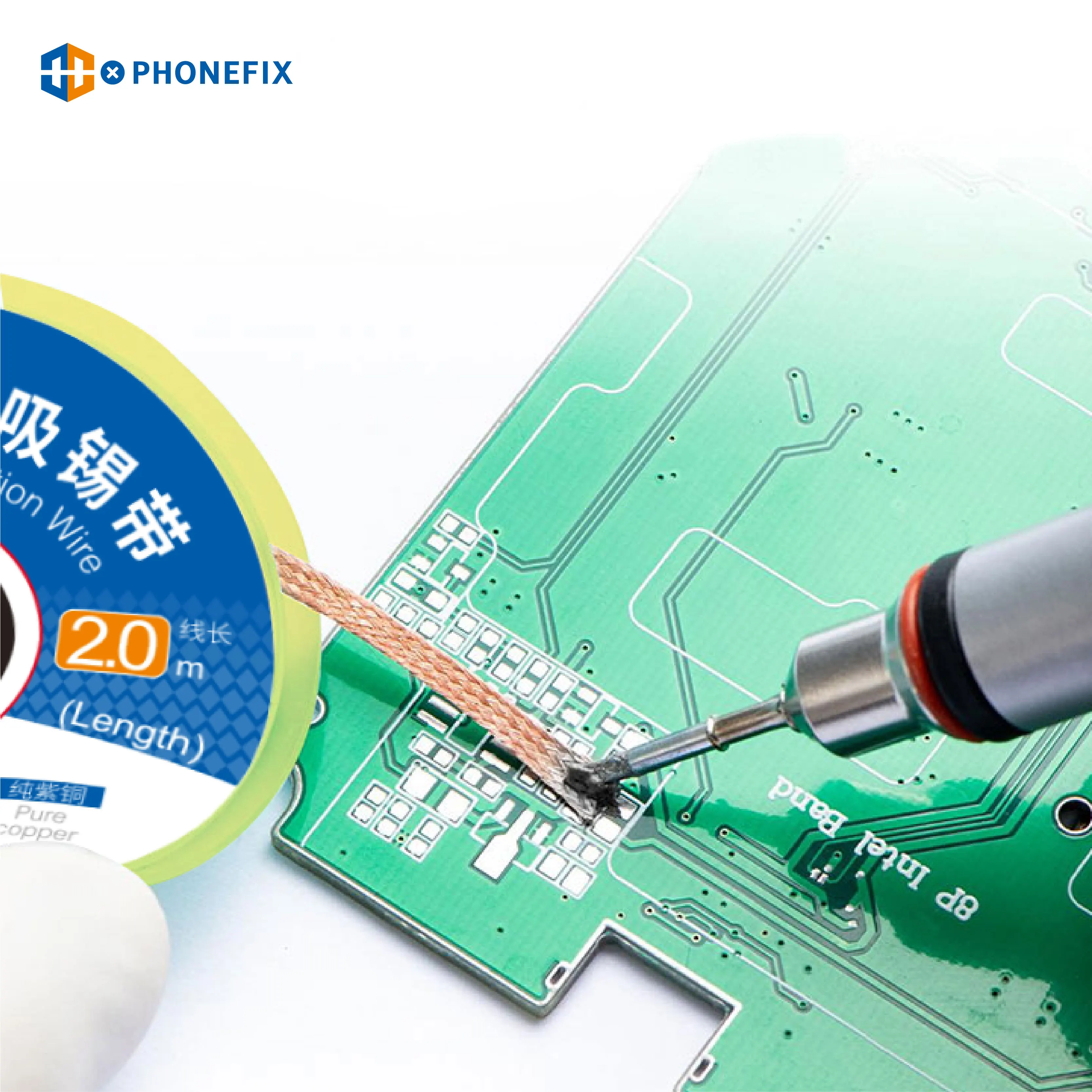 PHONEFIX-Desoldering Braid Wic - Solder Wick Braid avaliação e preço
