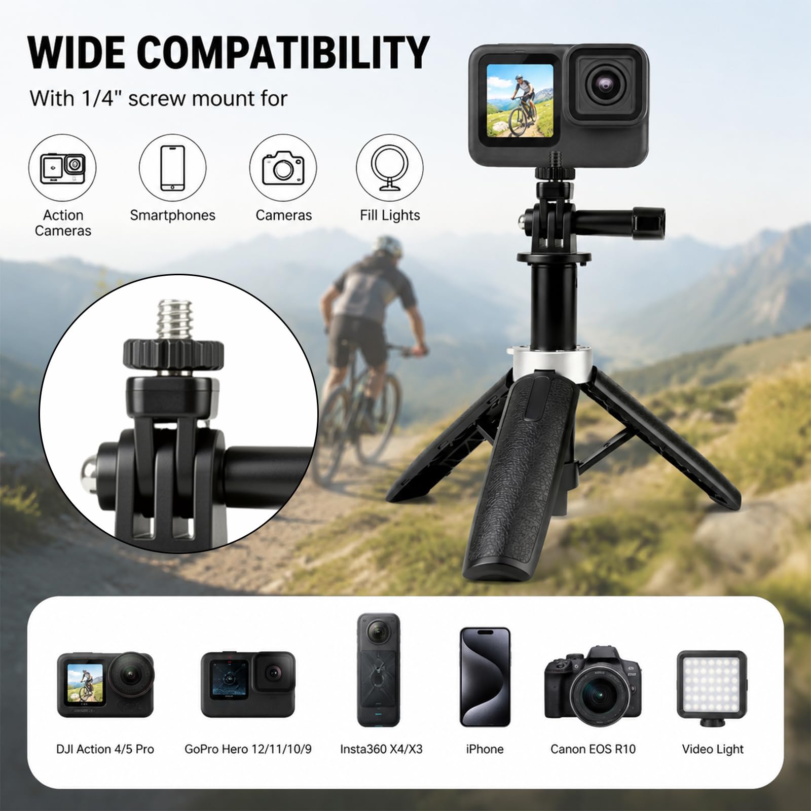 Mini Tripé Extensível, Tripé D - Gopro Action Camera Hero 13 Black avaliação e preço
