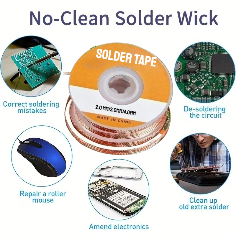 Fita de desoldagem em malha de - Solder Wick Braid avaliação e preço