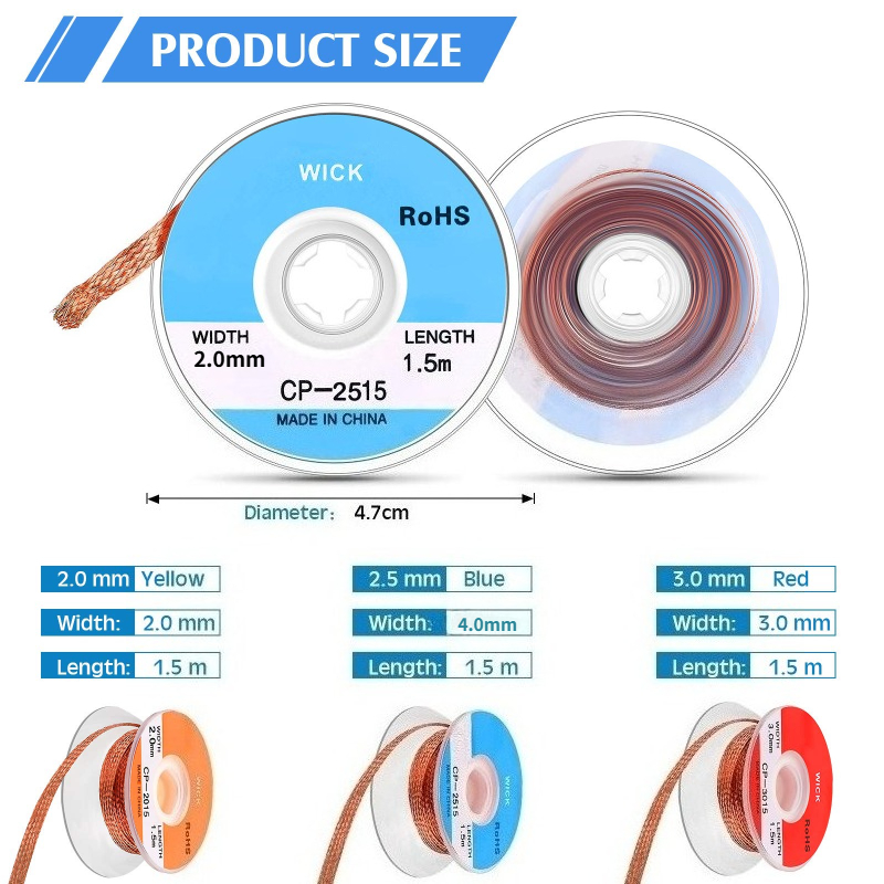 Fita de Dessoldagem Sem Limpez - Solder Wick Braid avaliação e preço