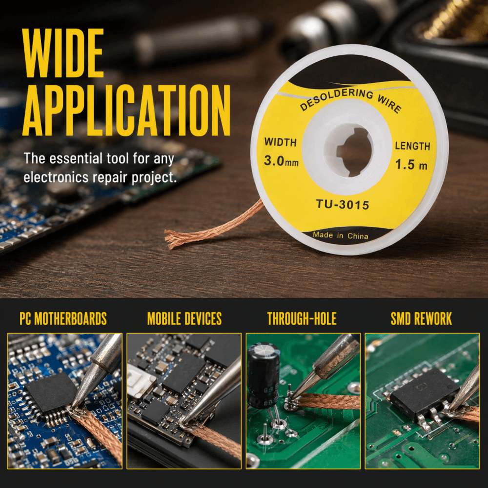 Fio de Dessoldagem de 1,5m de  - Solder Wick Braid avaliação e preço